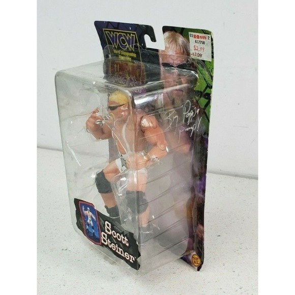 WCW NWO Ring Fighters Scott Steiner action figure Brand New ToyBiz 1999 NOC - Picture 4 of 12